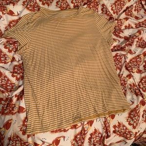 American Eagle Yellow striped T-shirt